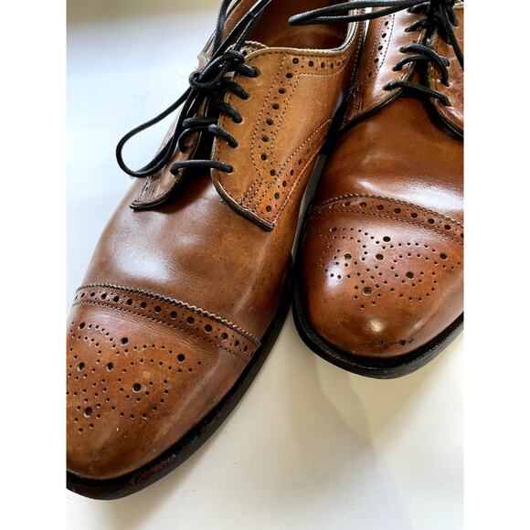 Allen Edmonds Sanford Brown Cap Toe Oxfords Mens 11.5 A (Narrow) USA main image 6